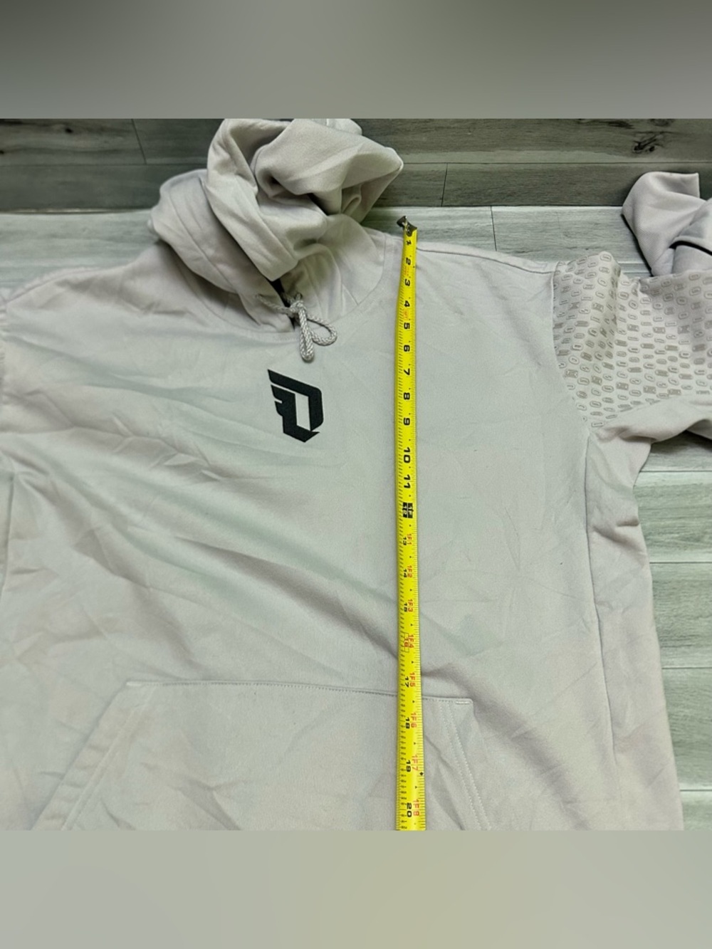adidas Black and Light Gray Basketball Club Hoodie - Picture 5 of 9
